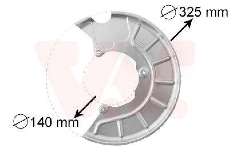 VAN WEZEL Splash Panel, brake disc