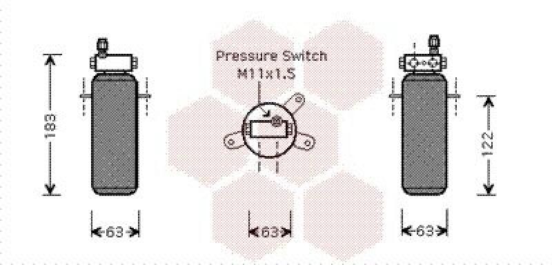 VAN WEZEL Trockner, Klimaanlage 4300D288