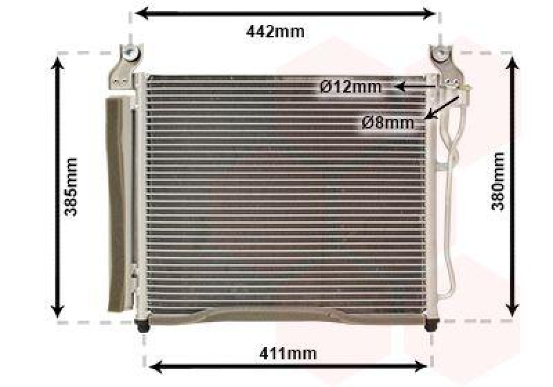 VAN WEZEL Kondensator, Klimaanlage 83005158