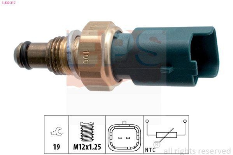 EPS Sensor, Kraftstofftemperatur Made in Italy - OE Equivalent