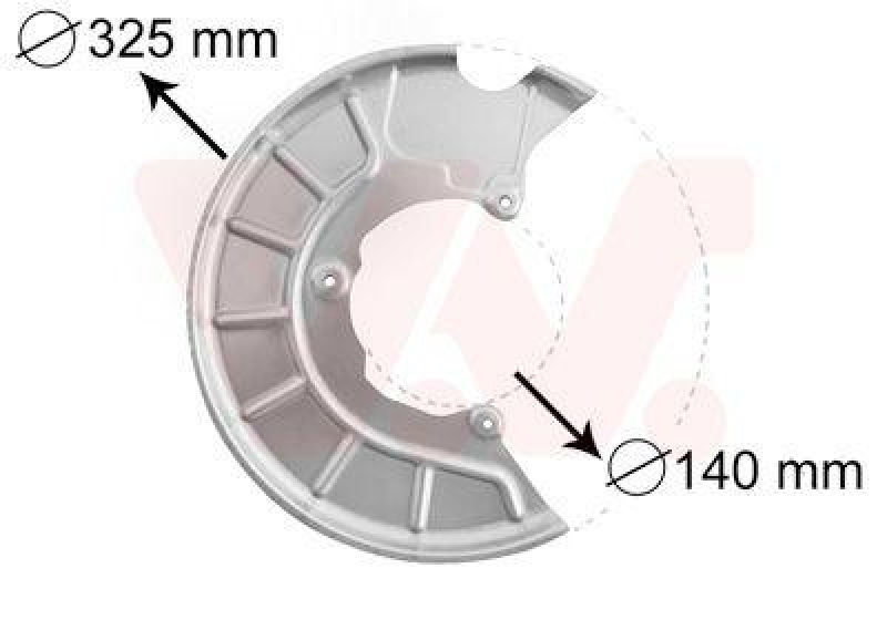 VAN WEZEL Splash Panel, brake disc