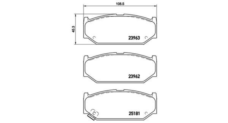 MAGNETI MARELLI Bremsbelagsatz, Scheibenbremse