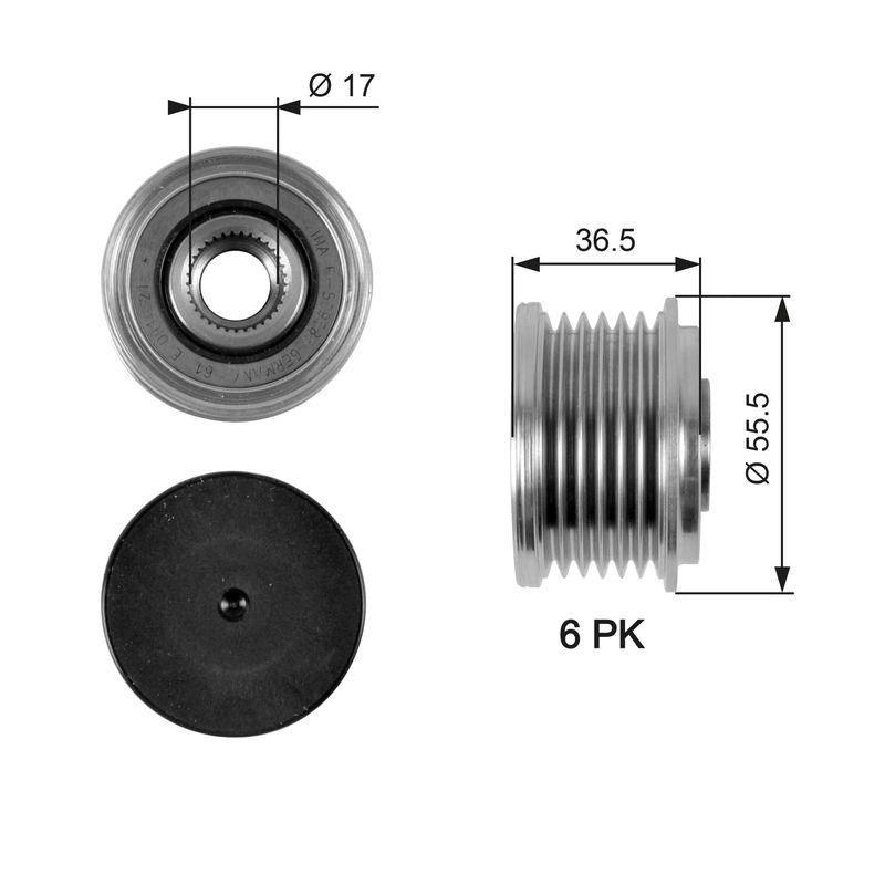 GATES Alternator Freewheel Clutch DriveAlign®