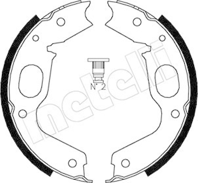 METELLI Brake Shoe Set, parking brake