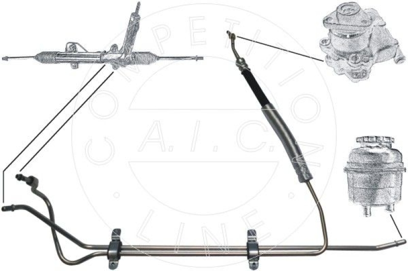 AIC Hydraulic Hose, steering system Original AIC Quality