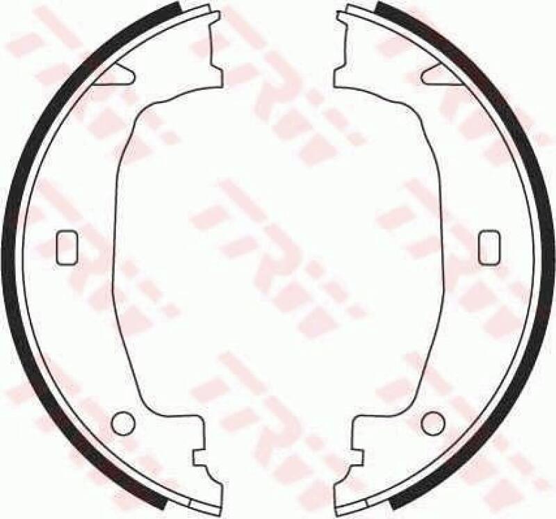 TRW Brake Shoe Set, parking brake