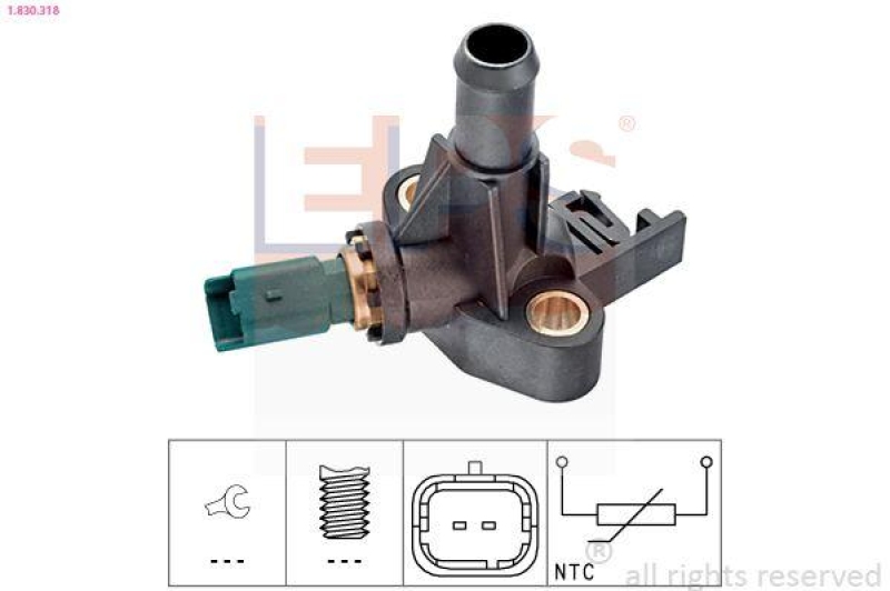 EPS Sensor, Kühlmitteltemperatur Made in Italy - OE Equivalent