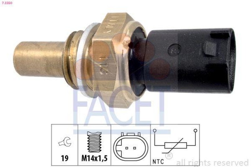 FACET Sensor, Kraftstofftemperatur Made in Italy - OE Equivalent