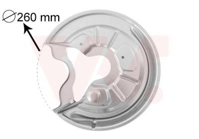 VAN WEZEL Splash Panel, brake disc