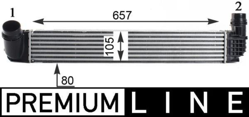 MAHLE Intercooler, charger BEHR *** PREMIUM LINE ***