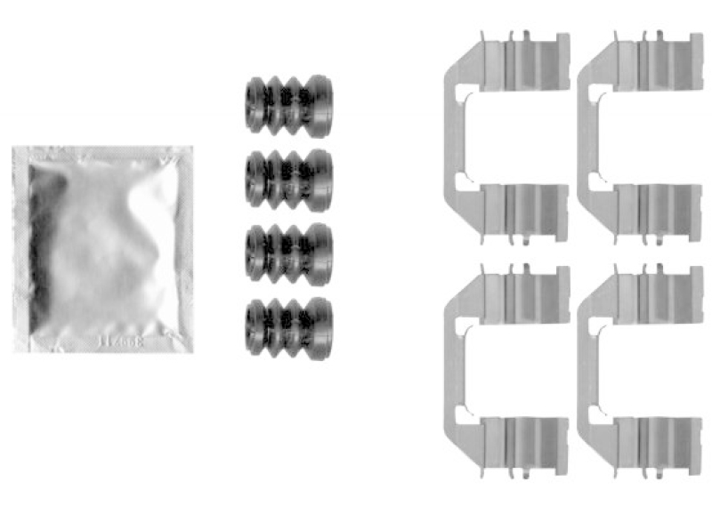 TEXTAR Zubeh&ouml;rsatz, Scheibenbremsbelag 82542300