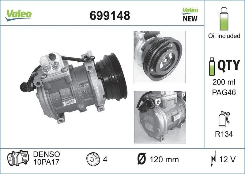 VALEO Kompressor, Klimaanlage VALEO CORE-FLEX