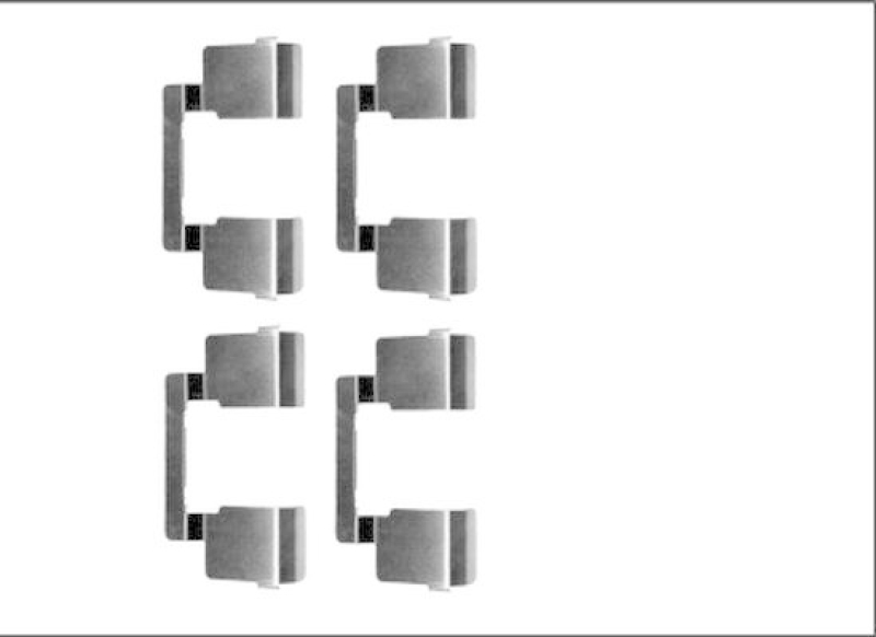 HELLA Accessory Kit, disc brake pad