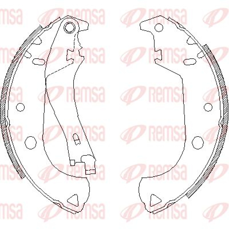 REMSA Brake Shoe Set