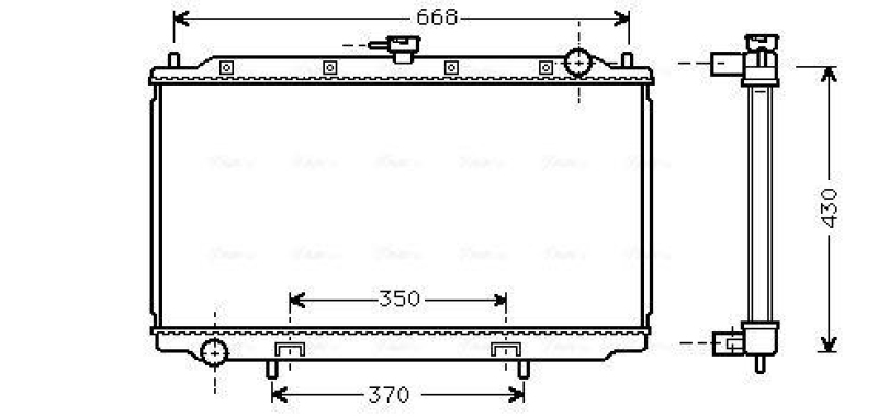 AVA QUALITY COOLING Kühler, Motorkühlung