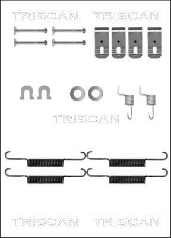 TRISCAN Accessory Kit, parking brake shoes