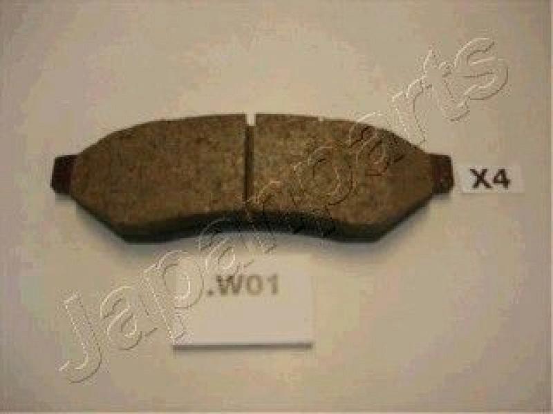 JAPANPARTS Brake Pad Set, disc brake