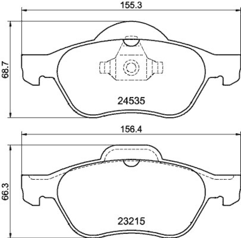 HELLA Brake Pad Set, disc brake