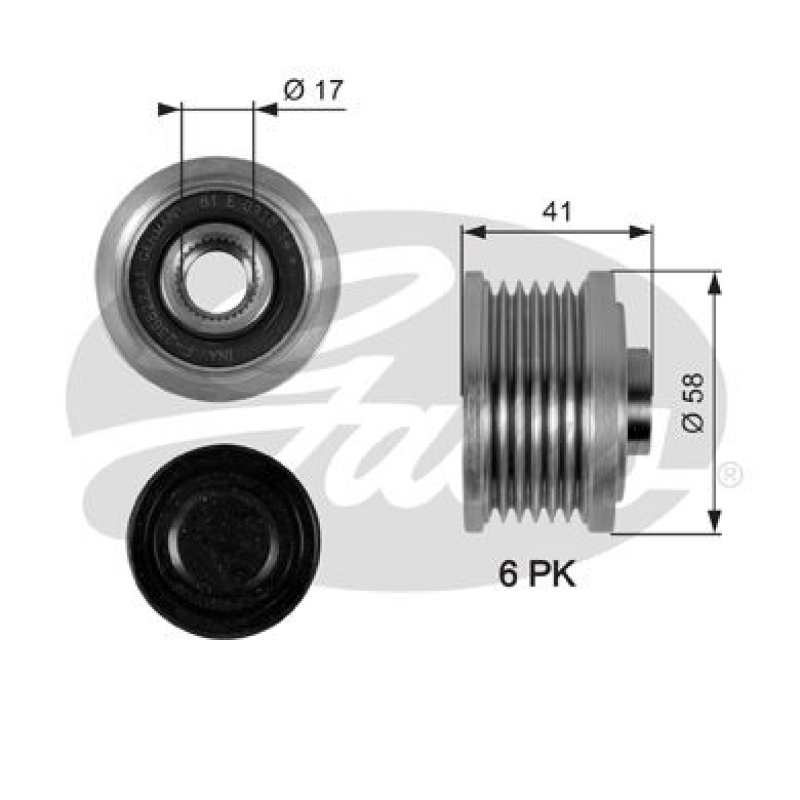 GATES Alternator Freewheel Clutch DriveAlign®