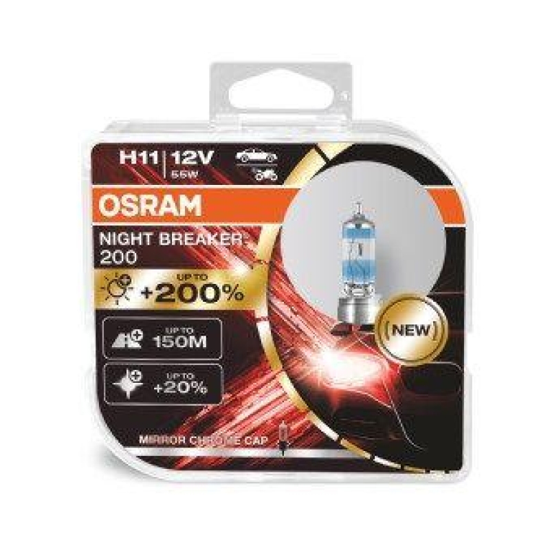 OSRAM Glühlampe, Abbiegescheinwerfer NIGHT BREAKER® 200