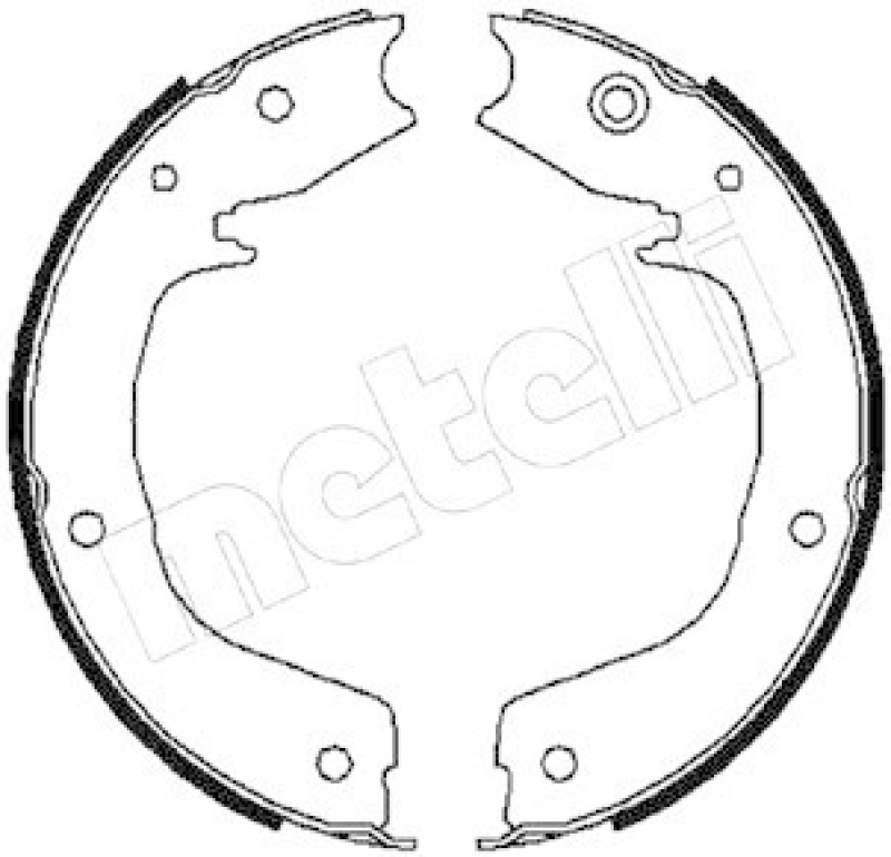 METELLI Brake Shoe Set, parking brake