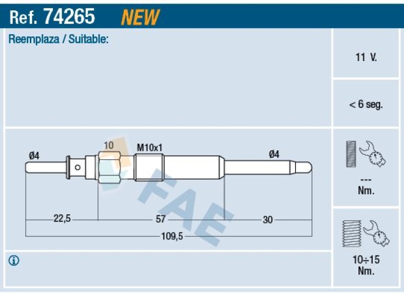 FAE Glow Plug