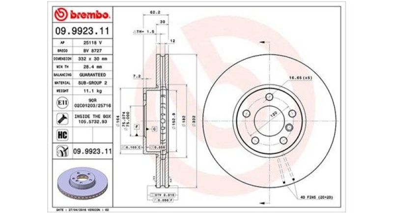 2x MAGNETI MARELLI Bremsscheibe