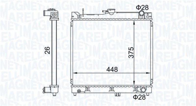 MAGNETI MARELLI Kühler, Motorkühlung