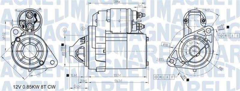 MAGNETI MARELLI Starter 63721307010