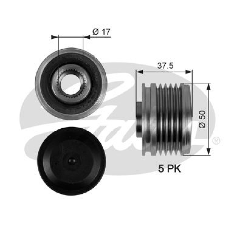 GATES Alternator Freewheel Clutch DriveAlign®