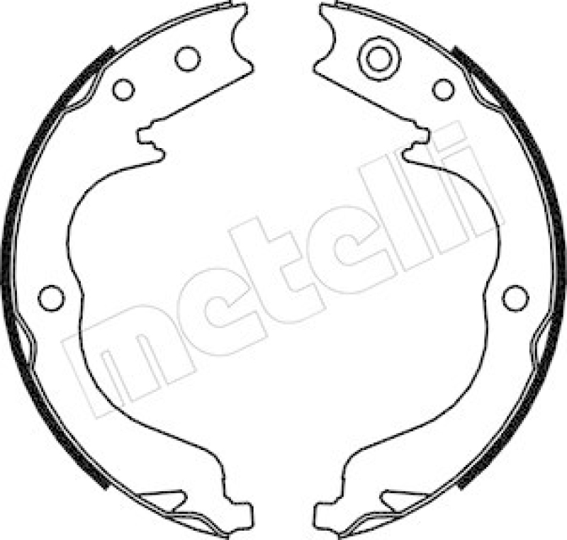 METELLI Brake Shoe Set, parking brake