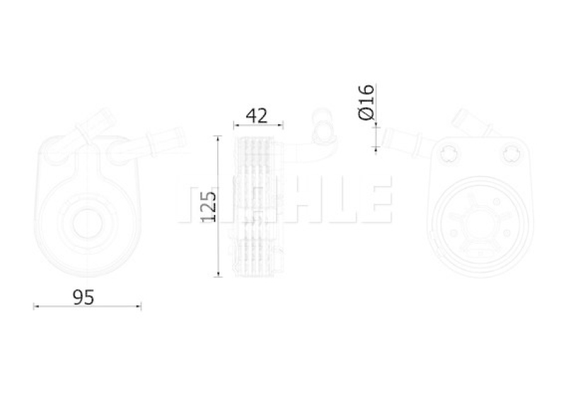 MAHLE Oil Cooler, engine oil