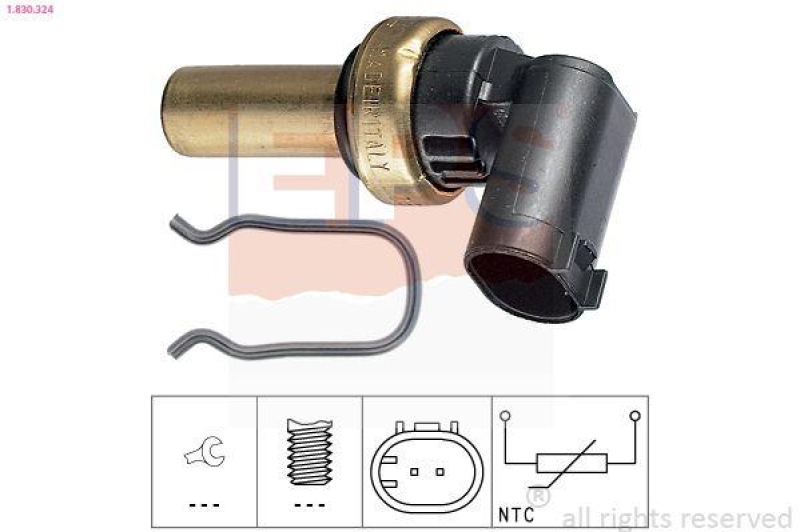 EPS Sensor, Kühlmitteltemperatur Made in Italy - OE Equivalent