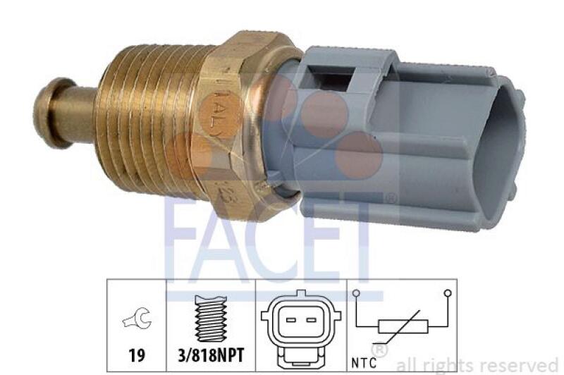 FACET Sensor, Kühlmitteltemperatur Made in Italy - OE Equivalent