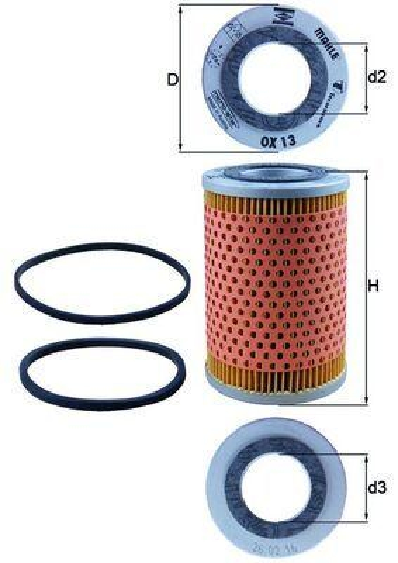 MAHLE &Ouml;lfilter OX 13D