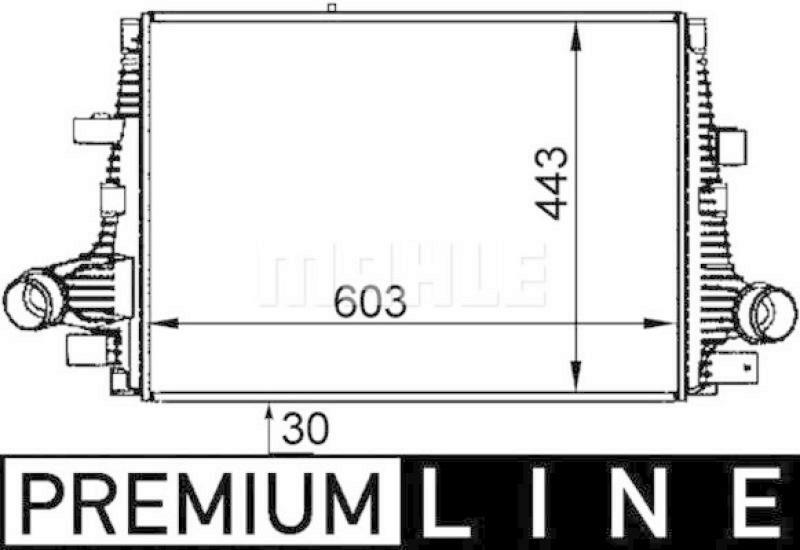MAHLE Intercooler, charger PREMIUM LINE