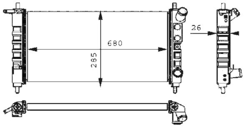 MAHLE K&uuml;hler, Motork&uuml;hlung BEHR CR 313 000S