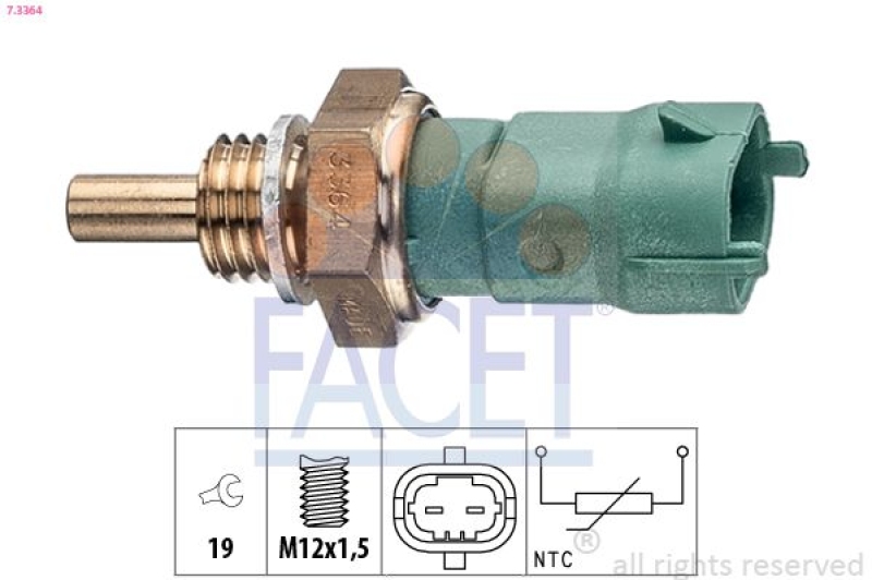 FACET Sensor, Kraftstofftemperatur Made in Italy - OE Equivalent