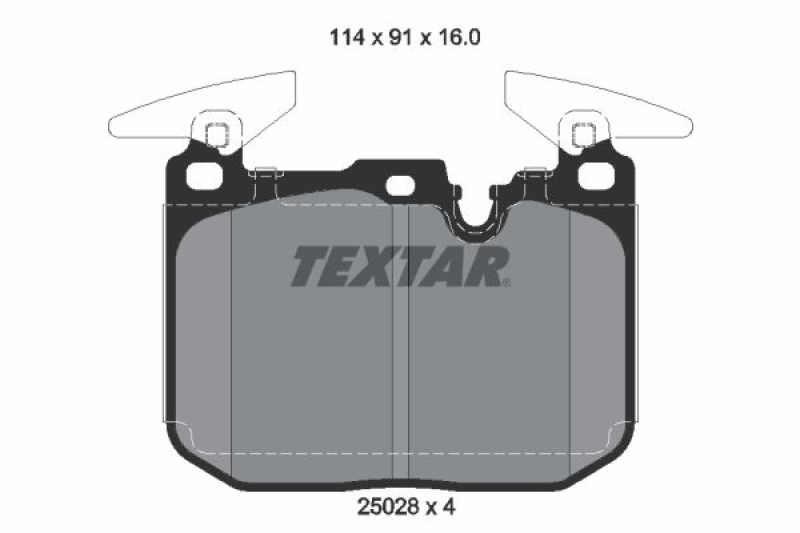 TEXTAR Bremsbelagsatz, Scheibenbremse