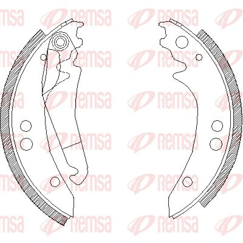 REMSA Brake Shoe Set