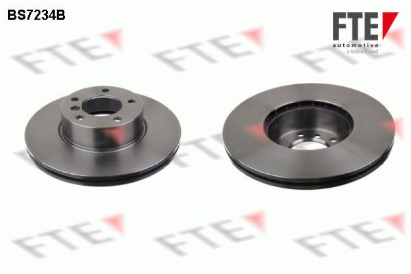 2x FTE Bremsscheibe COATED RANGE