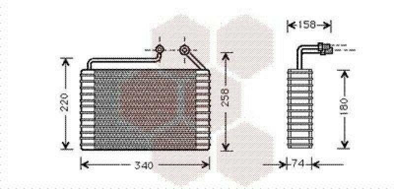 VAN WEZEL Verdampfer, Klimaanlage