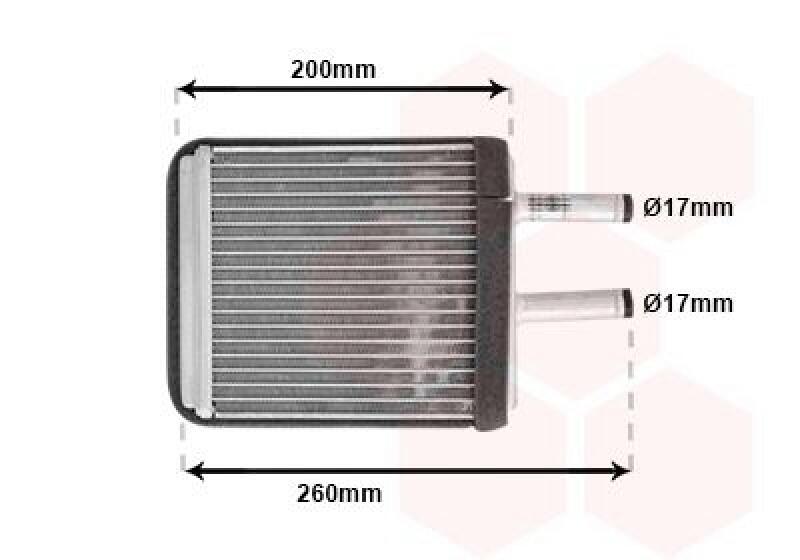 VAN WEZEL W&auml;rmetauscher, Innenraumheizung 83006009