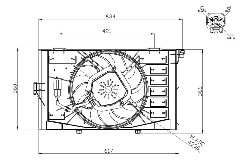 NRF Fan, engine cooling