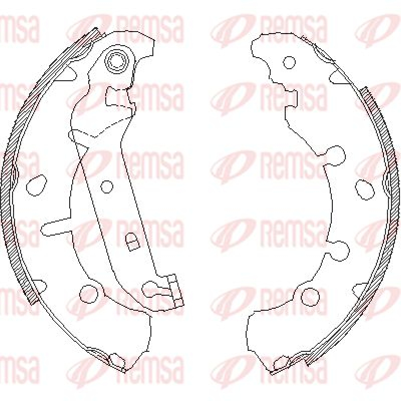 REMSA Brake Shoe Set