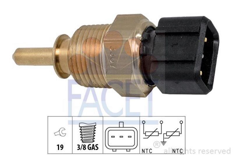 FACET Sensor, Kühlmitteltemperatur Made in Italy - OE Equivalent