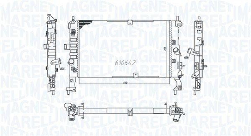 MAGNETI MARELLI Kühler, Motorkühlung