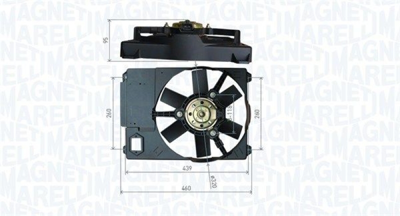 MAGNETI MARELLI Fan, engine cooling