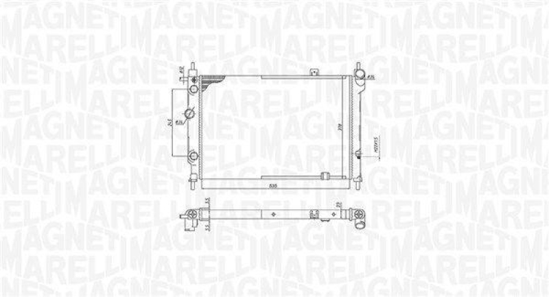 MAGNETI MARELLI Kühler, Motorkühlung