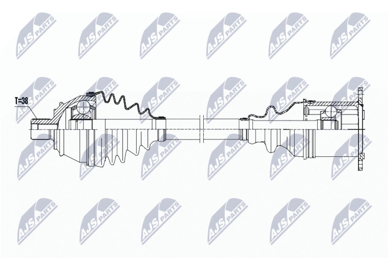 NTY Antriebswelle NPW-AU-023